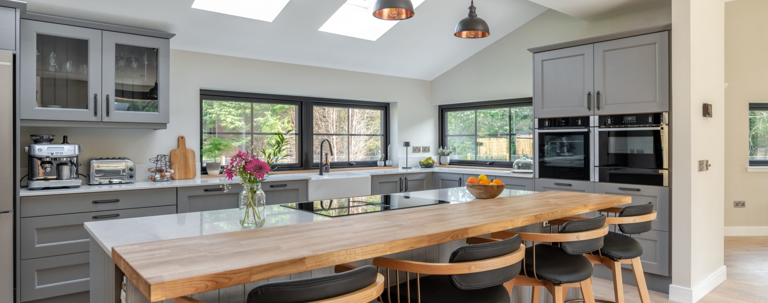 Kitchen & bathroom design for an architect-led self-build