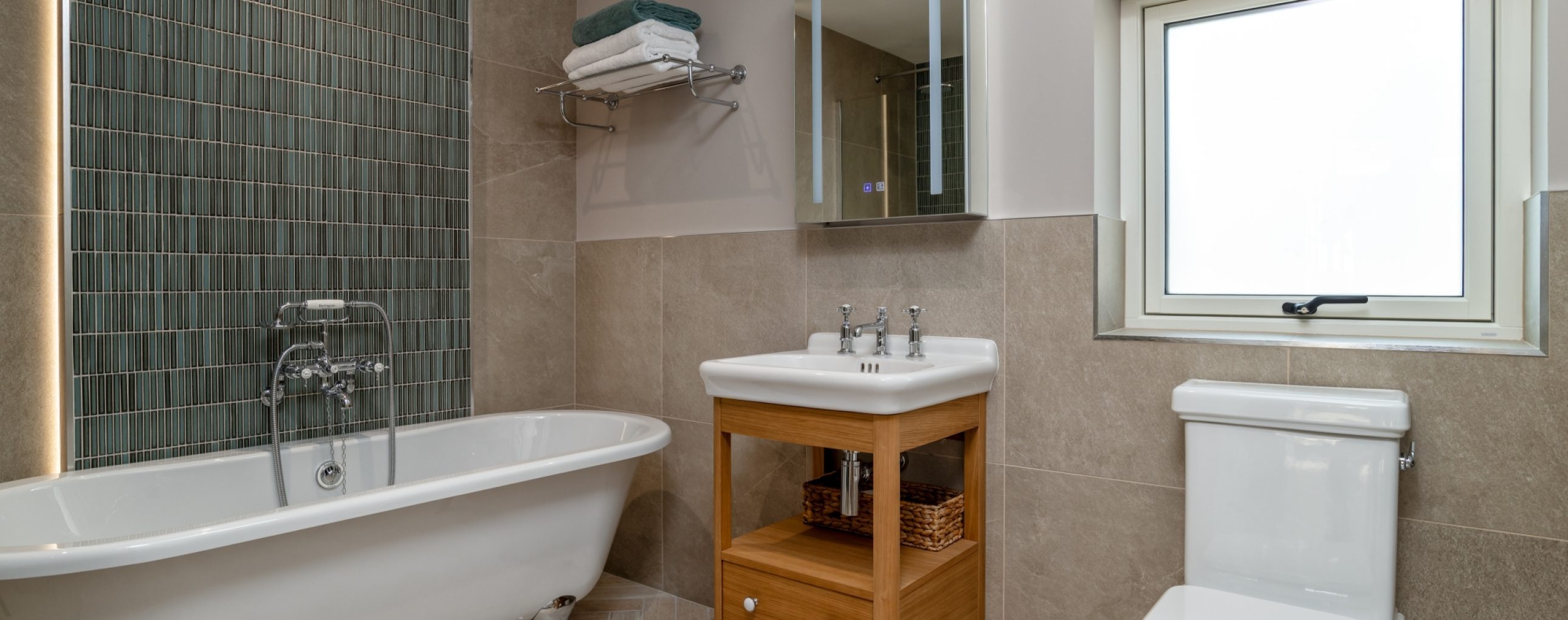 Kitchen & bathroom design for an architect-led self-build
