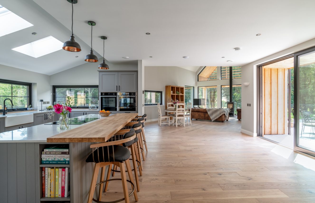 Kitchen & bathroom design for an architect-led self-build